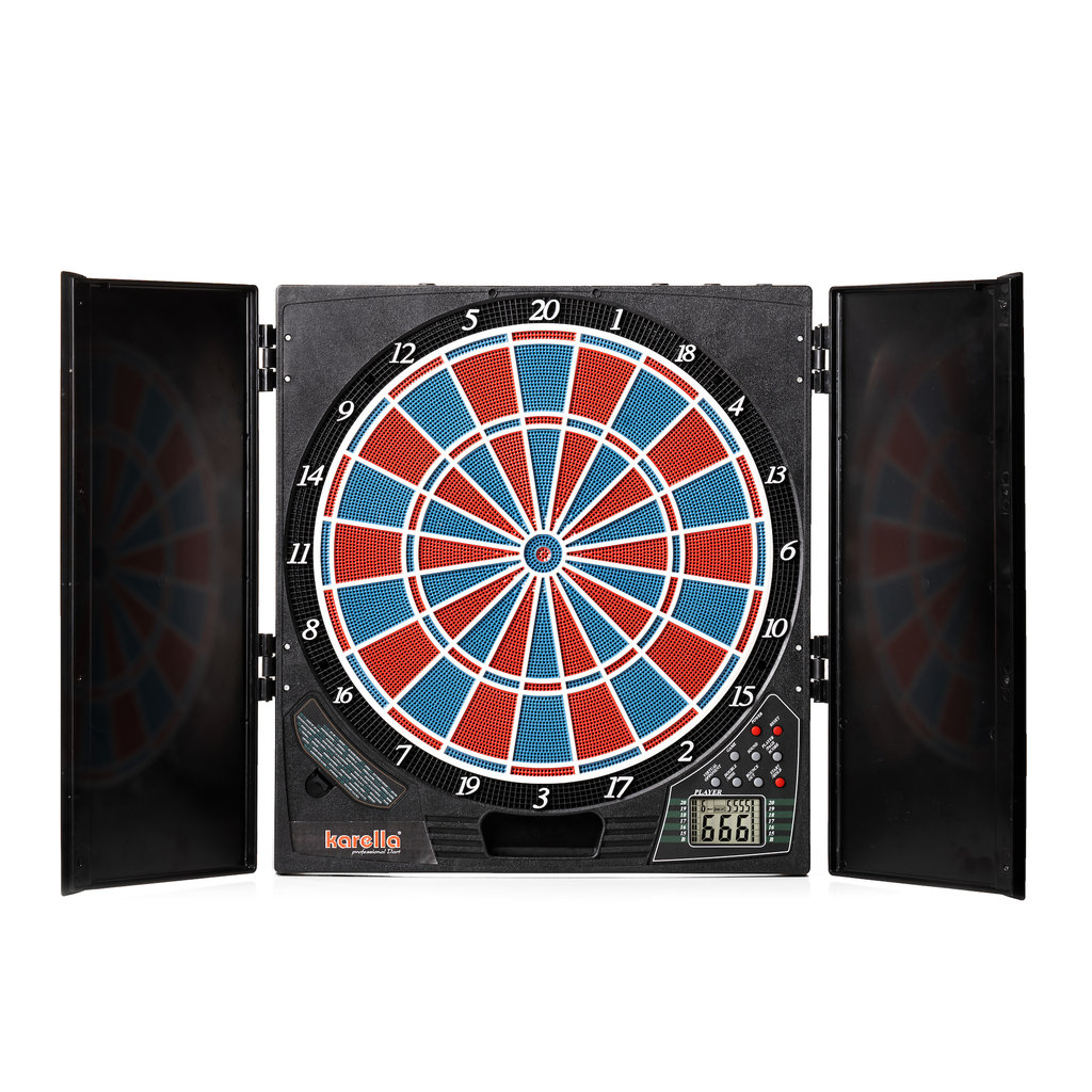 Karella CB 25 dart machine with cabinet 6977 