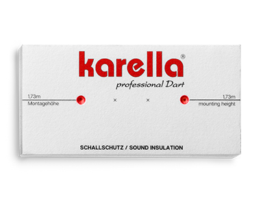 Soundproofing Karella for steel dartboards with integrated surround  collection ring