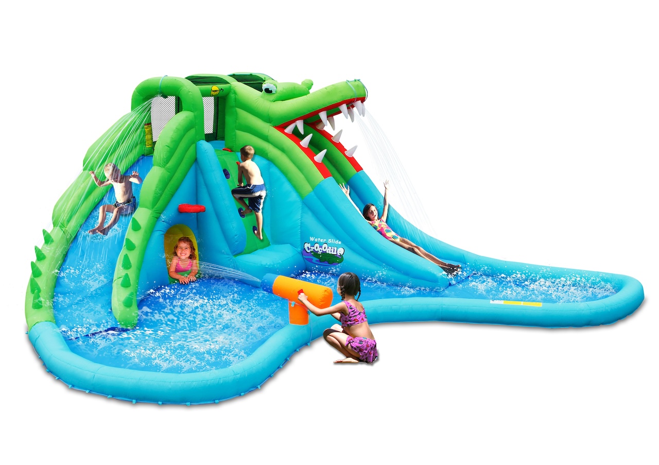 HappyHop Hüpfburg  Crocodile Water Slide
