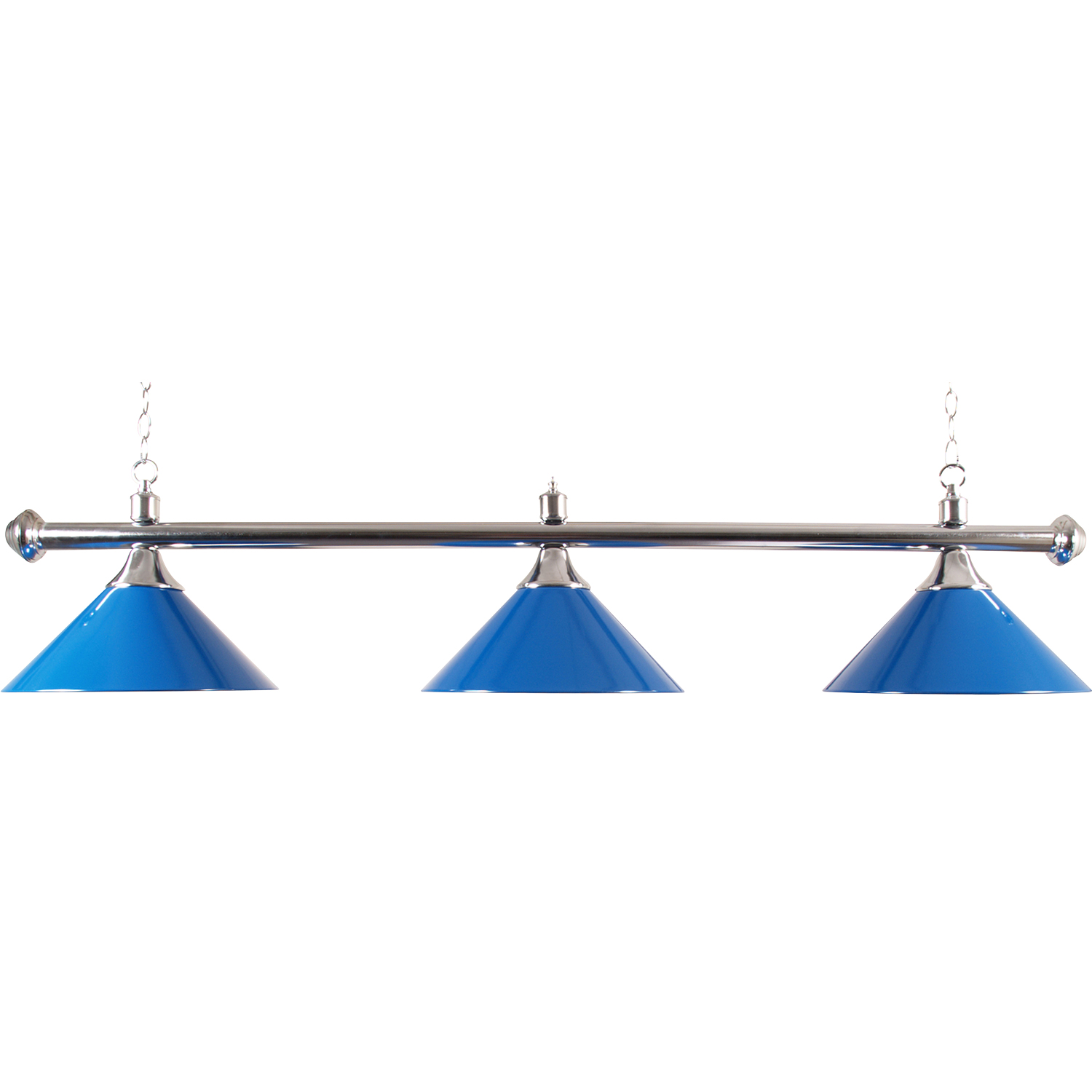 Billiard lamp pool with three shades, blue
