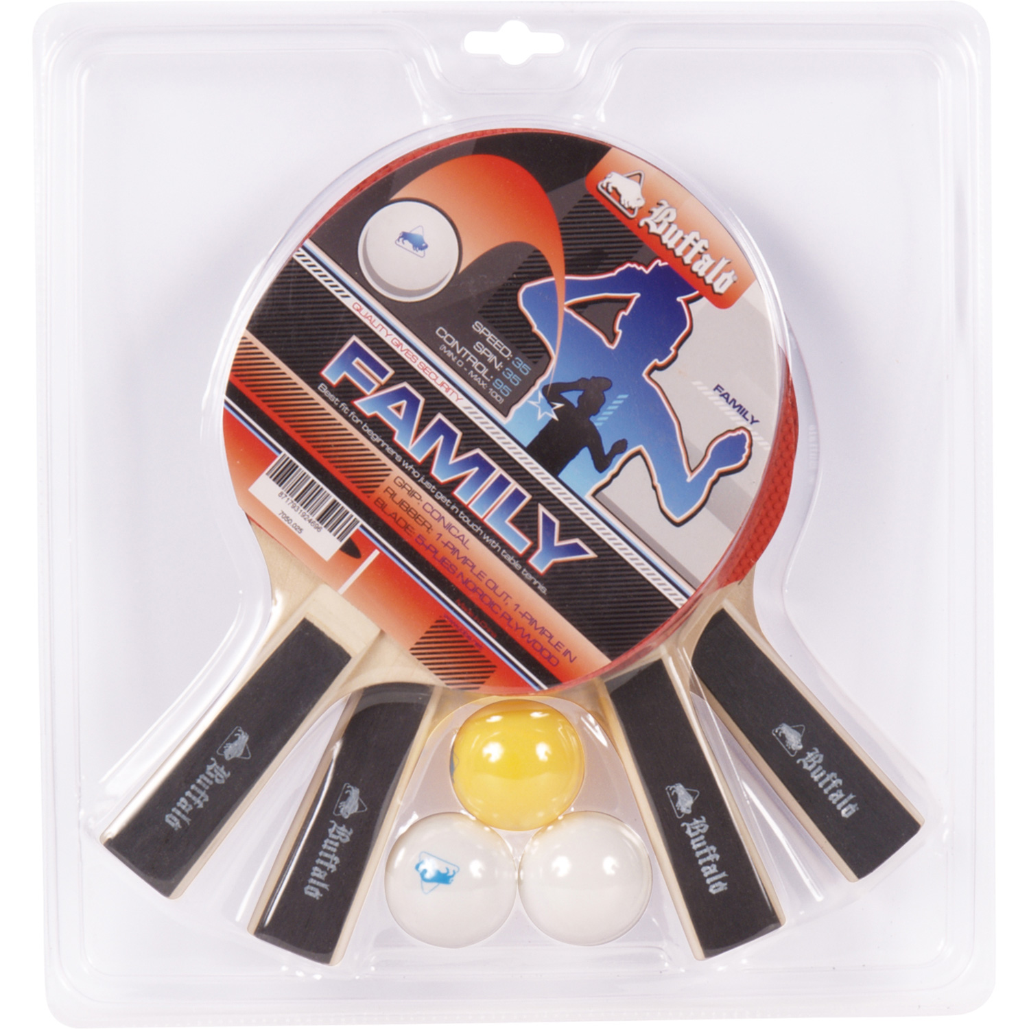 Table tennis Bat Set Buffalo Family