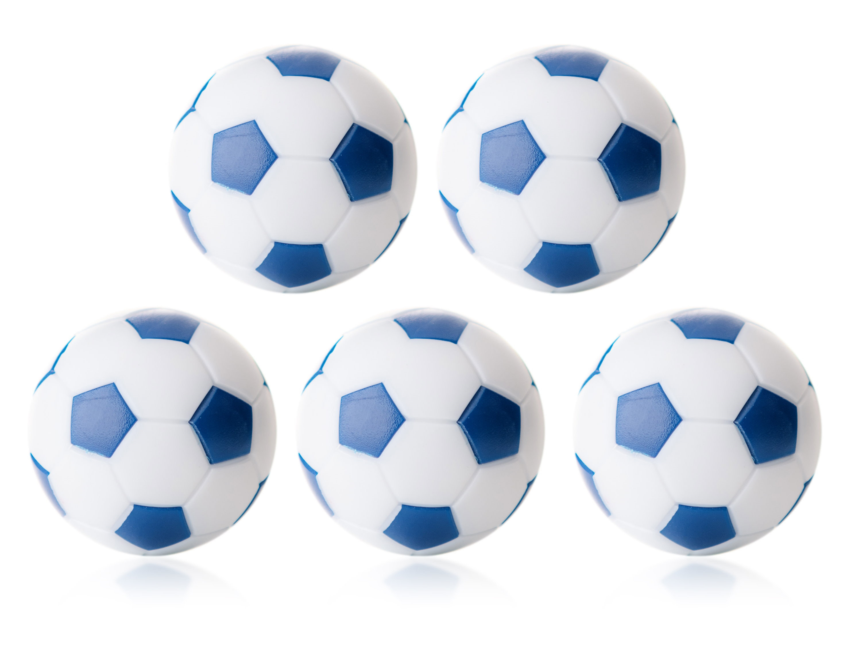 Soccer ball Winspeed by Robertson 35 mm, white / blue, set with 10 pcs.