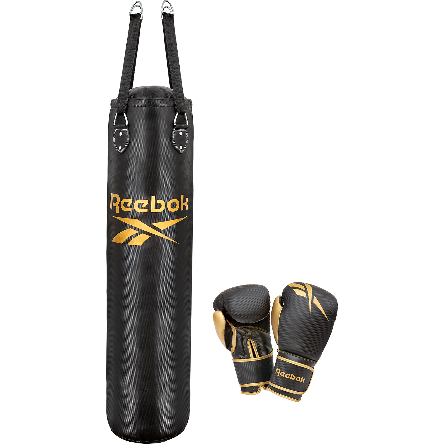 Reebok punch bag and gloves set