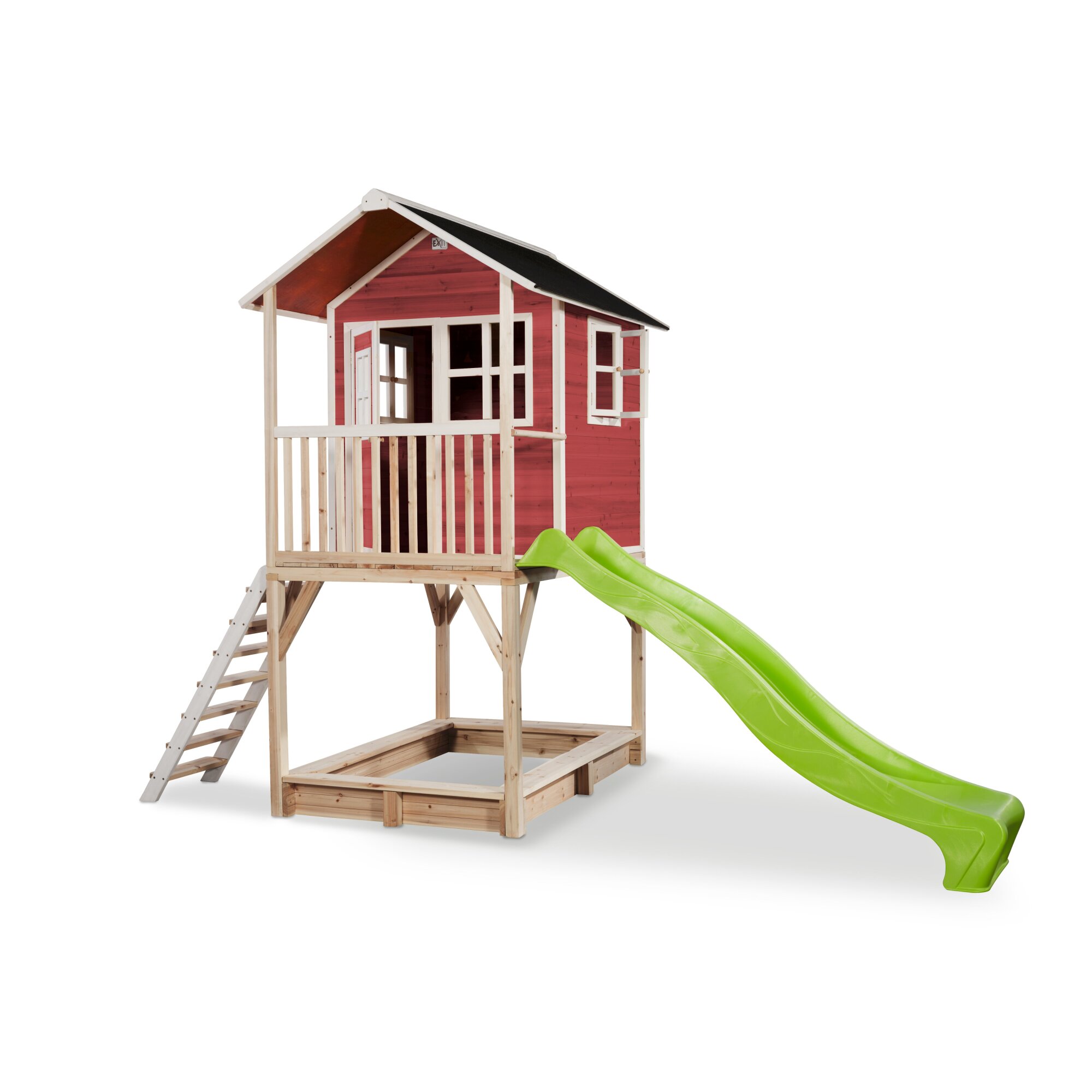 EXIT Loft 700 wooden playhouse - red