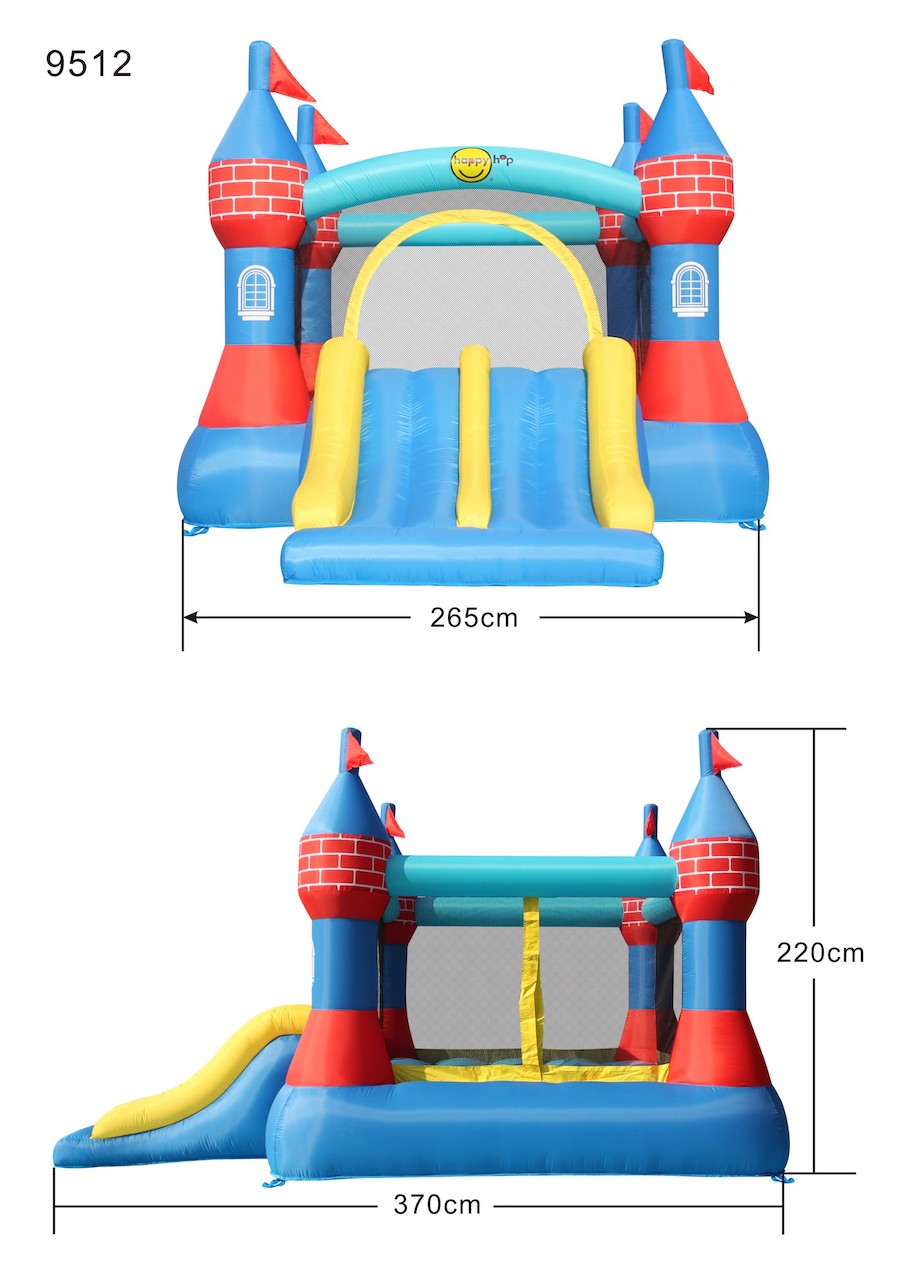 HappyHop Hüpfburg  Castle Bouncer with Double Slide