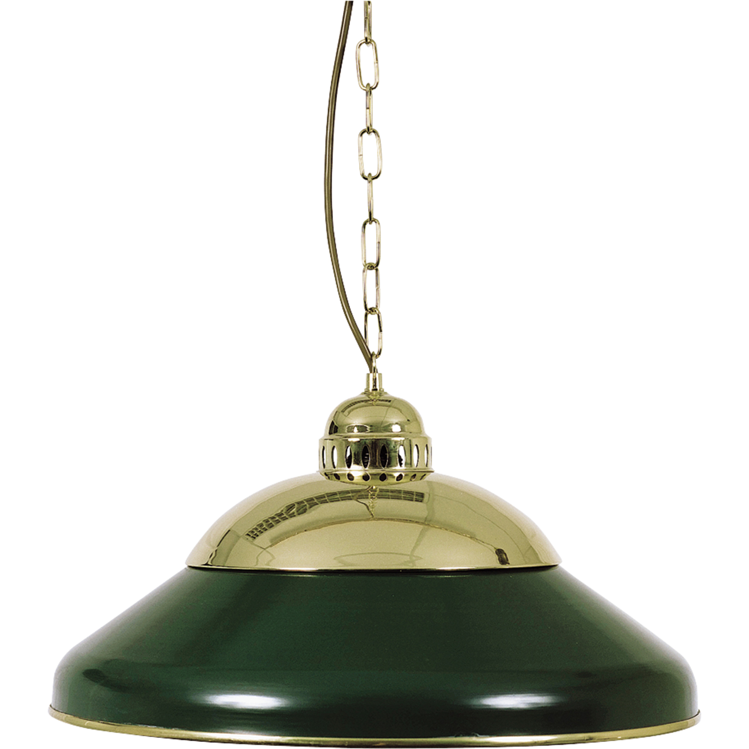 Billiard lamp SOLO 45 cm, copper/green