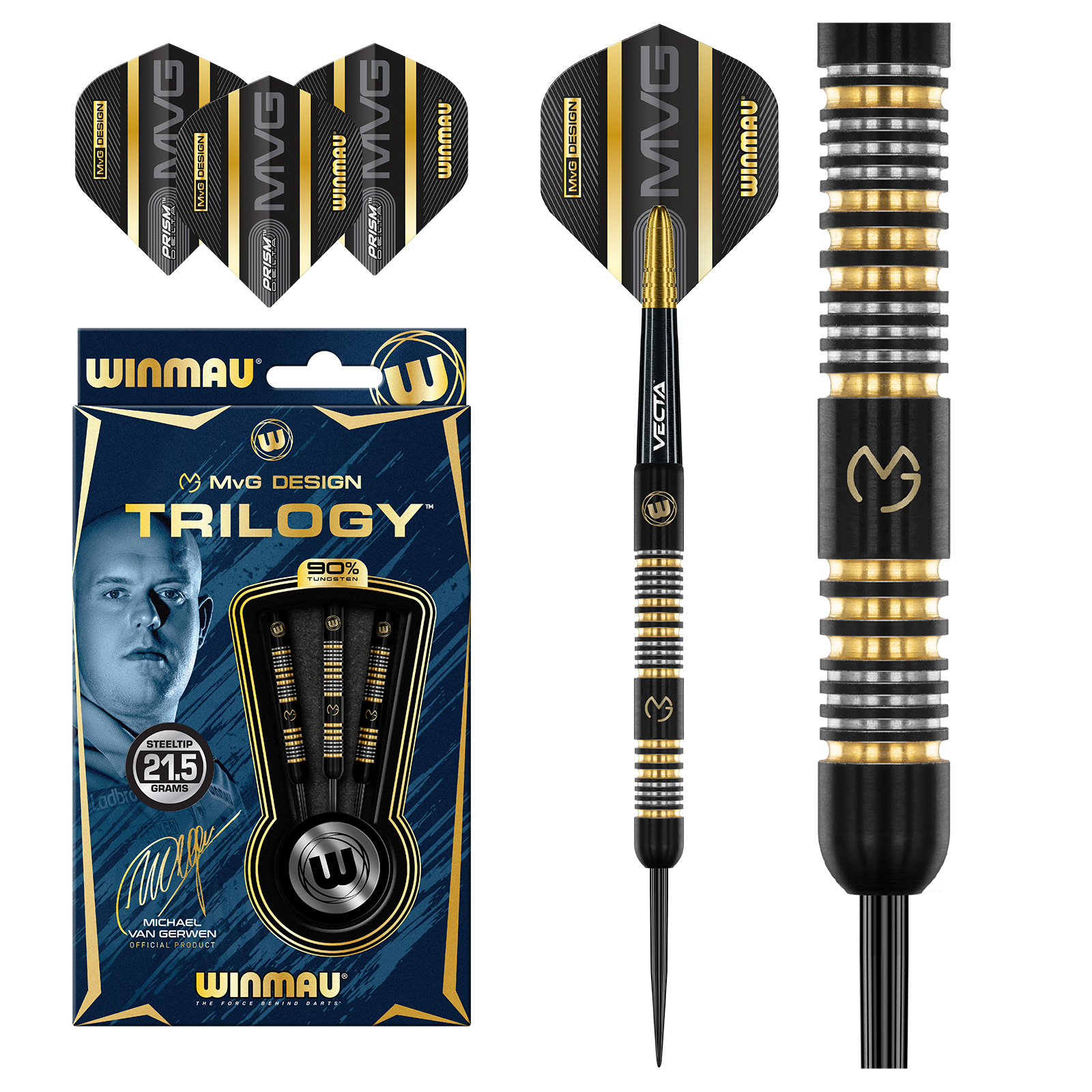 Steeldart Winmau MvG Trilogy 1481 - 21,5g