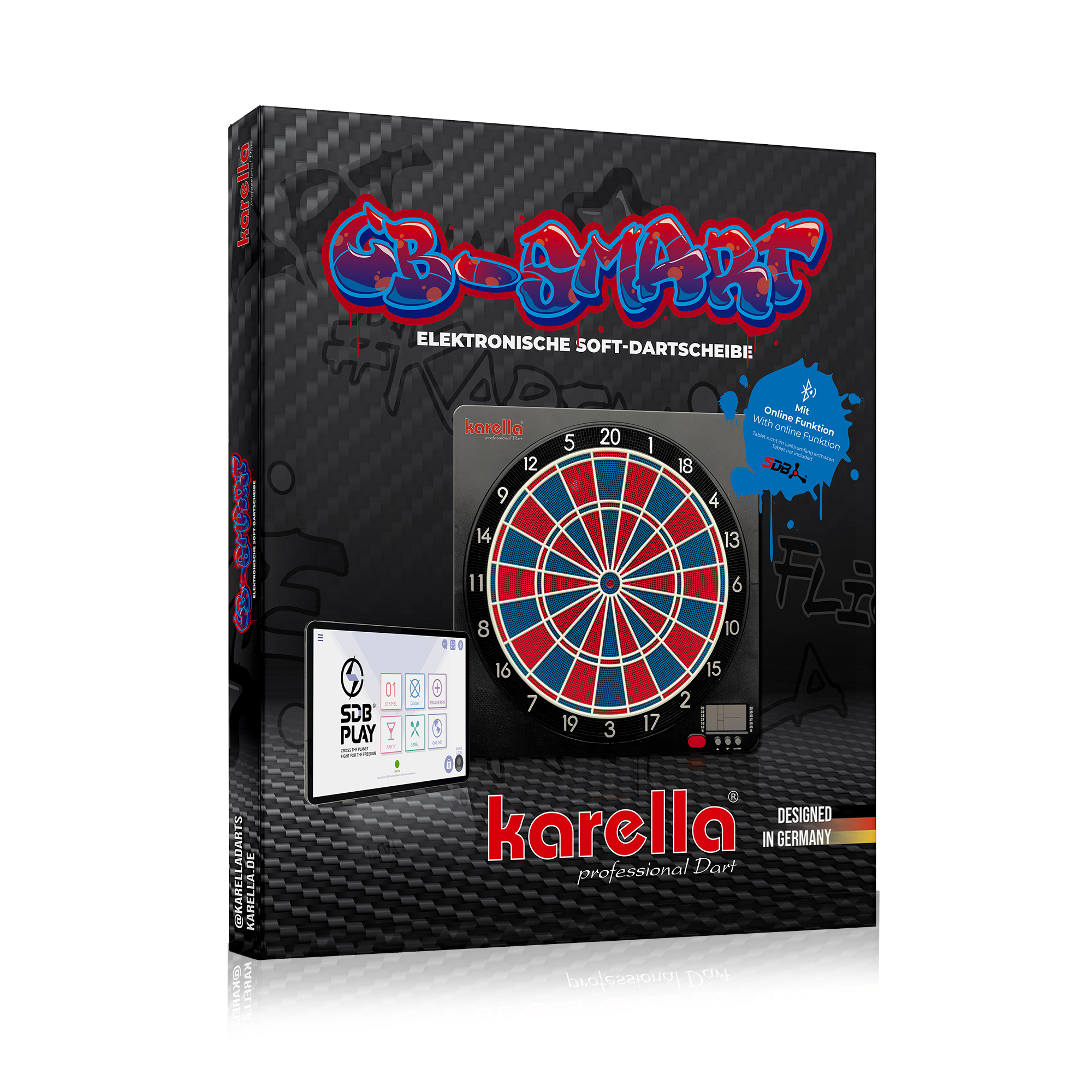 Karella CB 25 dart machine with cabinet