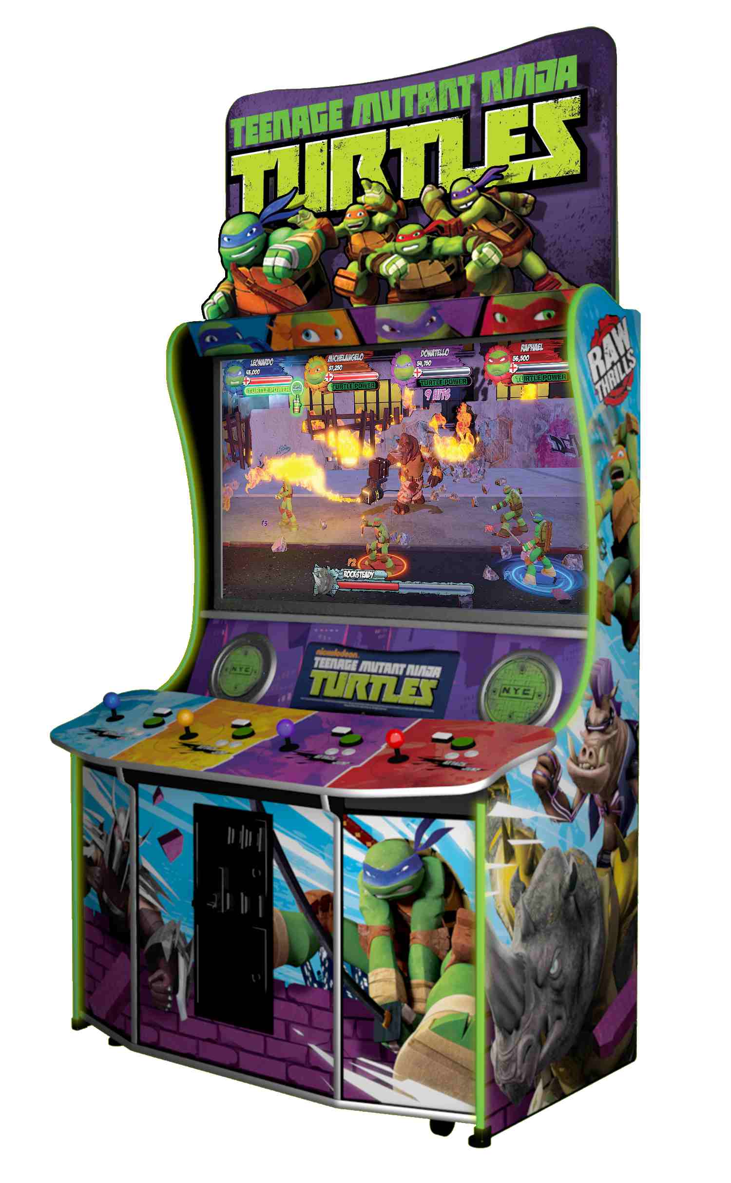 Raw Thrills Video Game Teenage Mutant Ninja Turtles