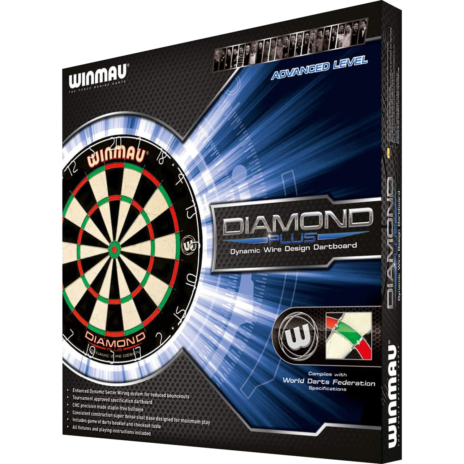 Dartscheibe Winmau Diamond verdrahtet