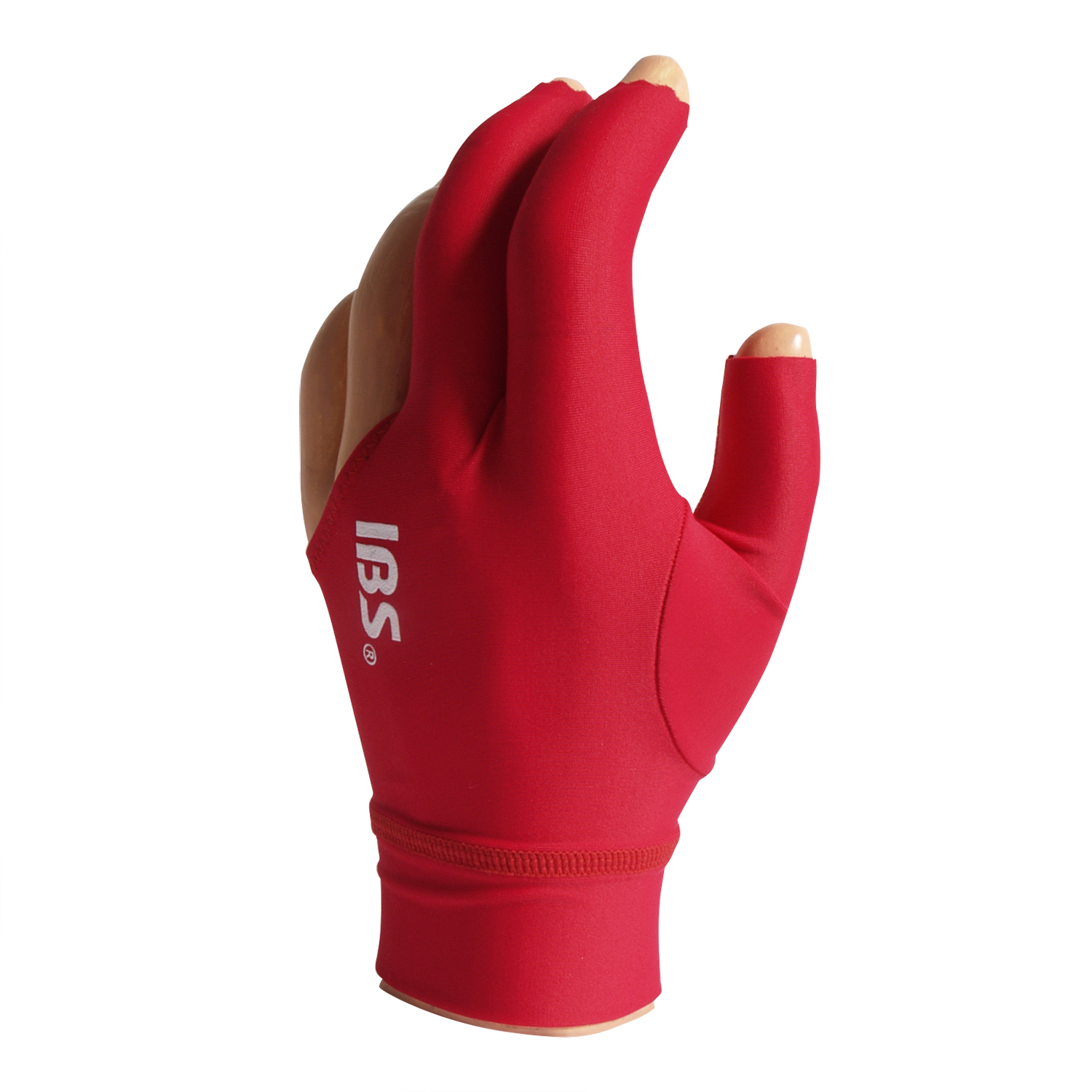 IBS billiard glove Pro clear red one size