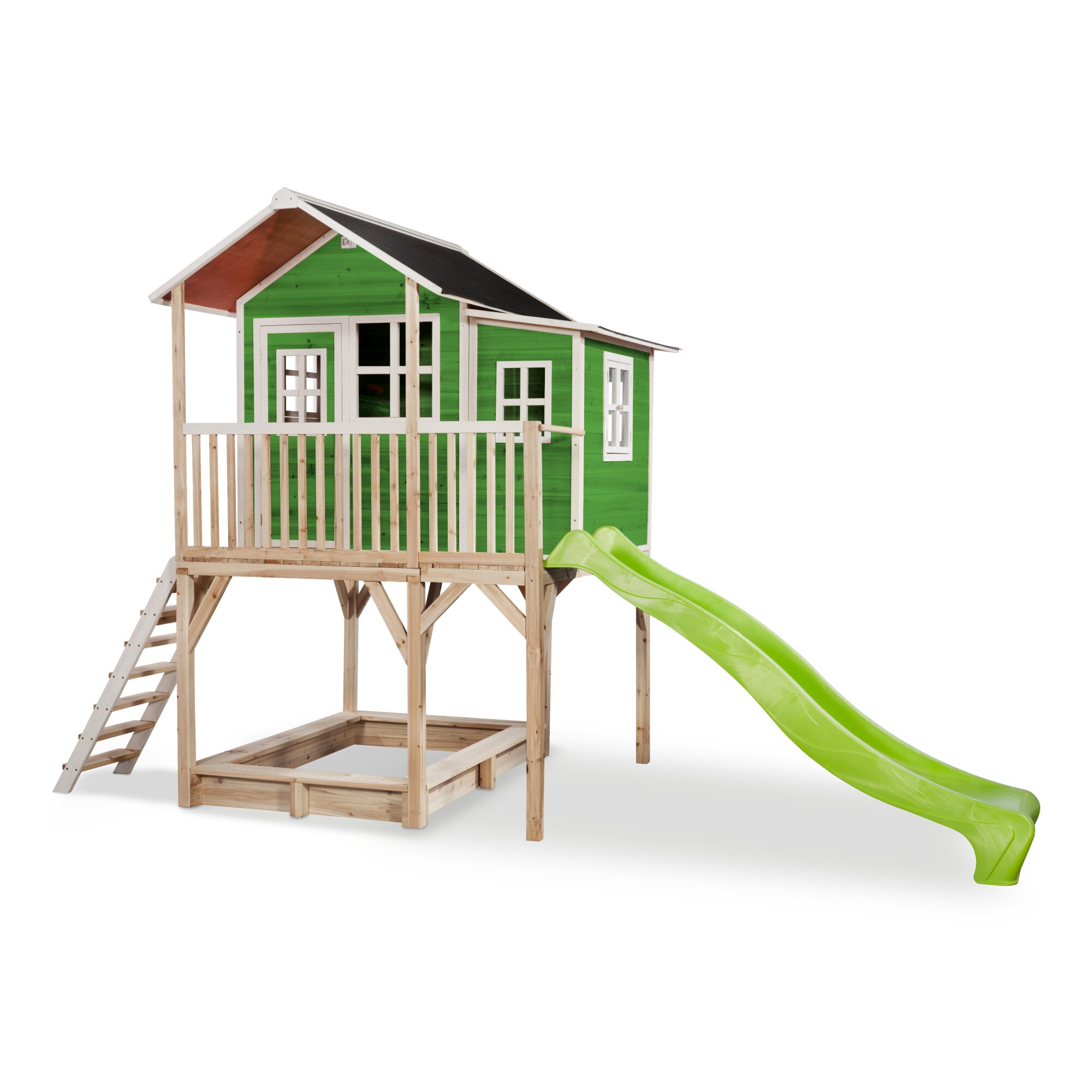 EXIT Loft 750 wooden playhouse - green