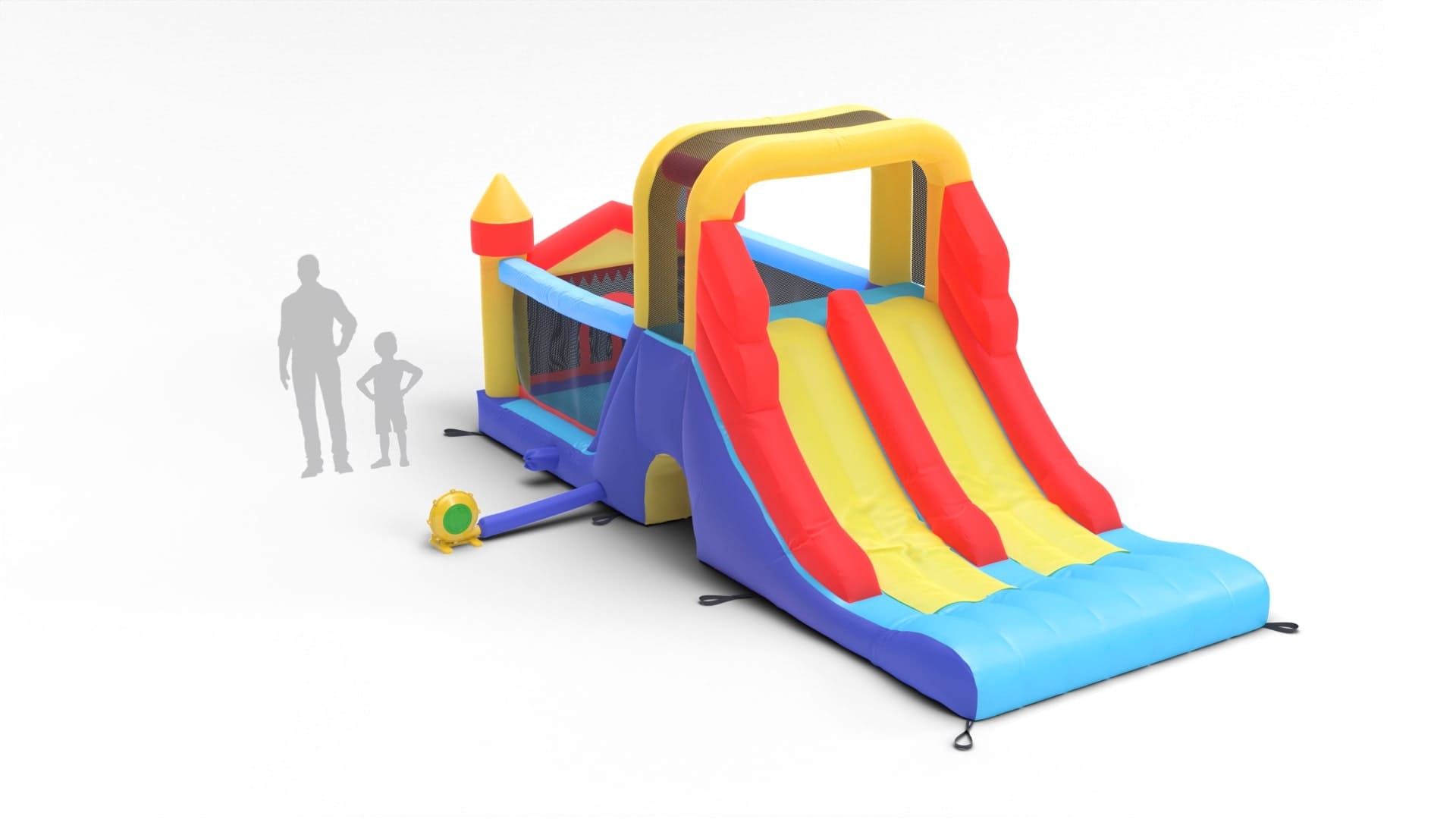 Avyna Inflatable Double Mega Slide 4-1 Profi