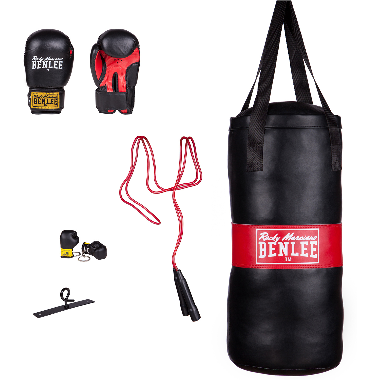 Boxing set Benlee Punchy black/red