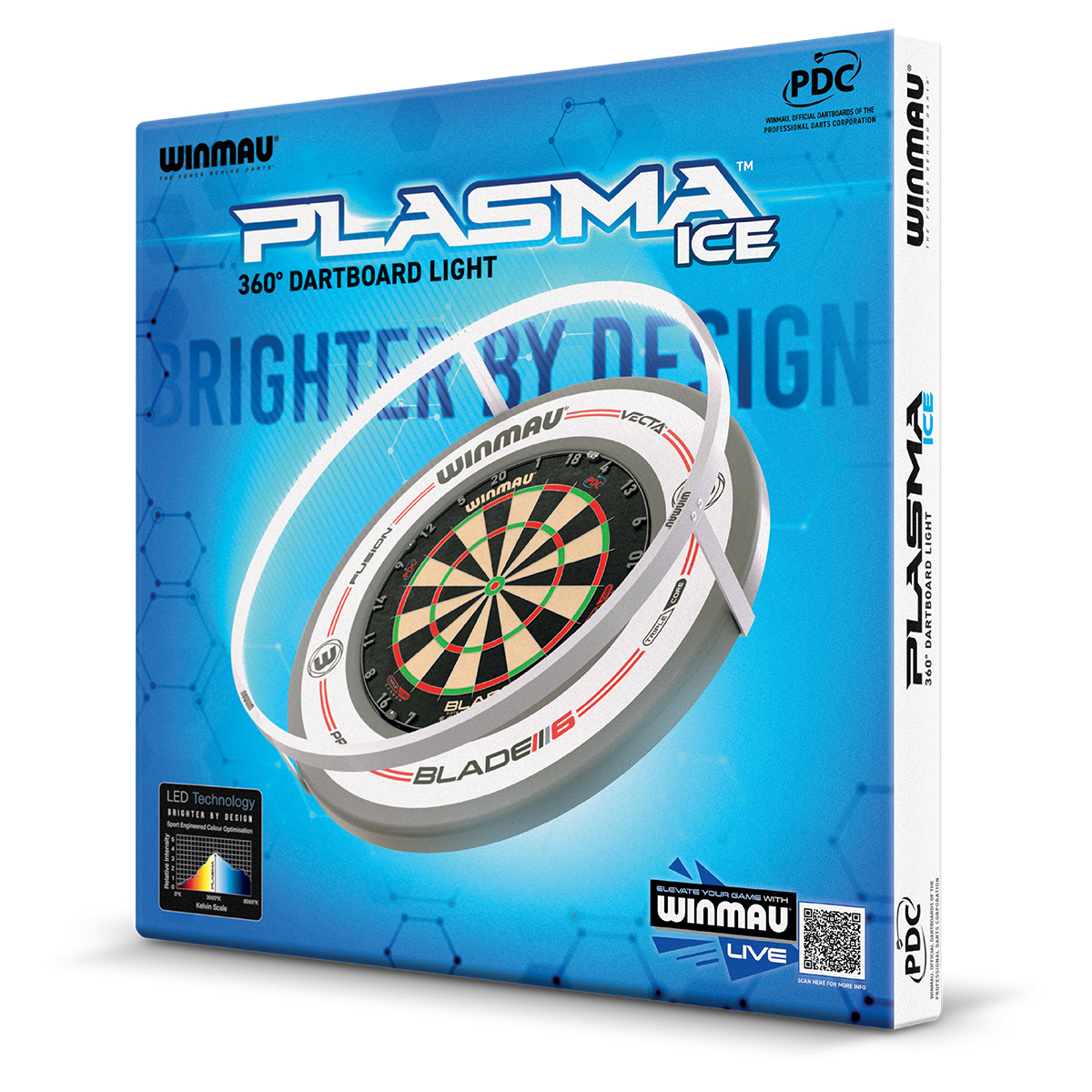 Winmau Plasma Dartboard Licht ICE 