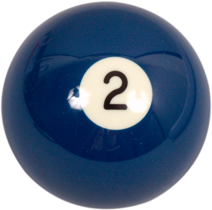 Pool ball Aramith 57.2 mm, no 2