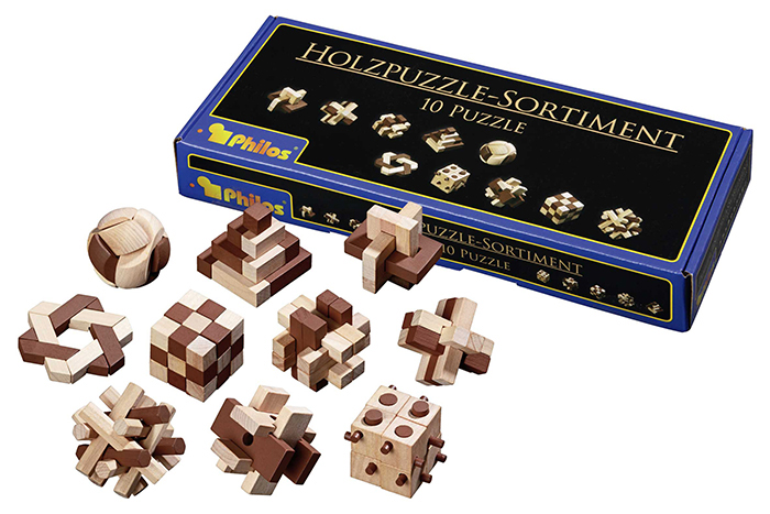 Philos puzzle assortment, 10 puzzles 325x120mm